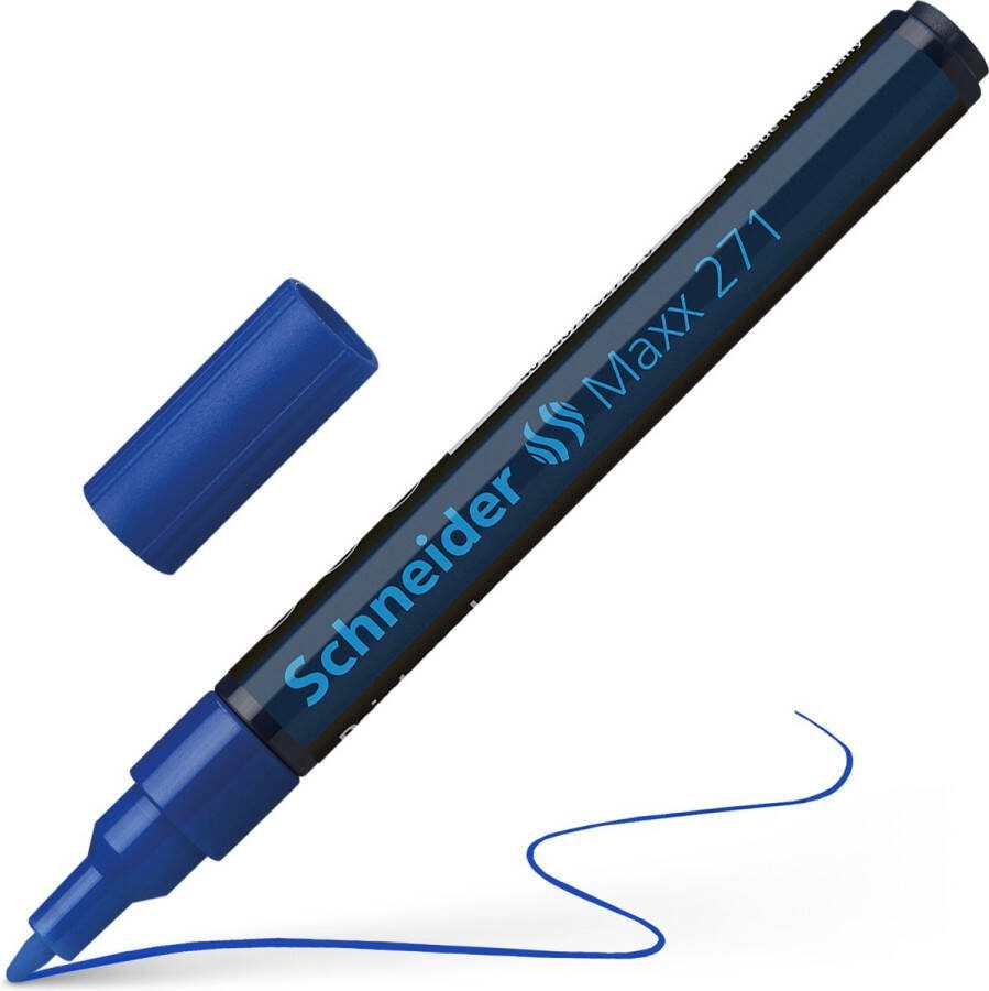 Schneider Schrijfwaren Schneider lakmarker Maxx 271 1-2 mm blauw S-127103