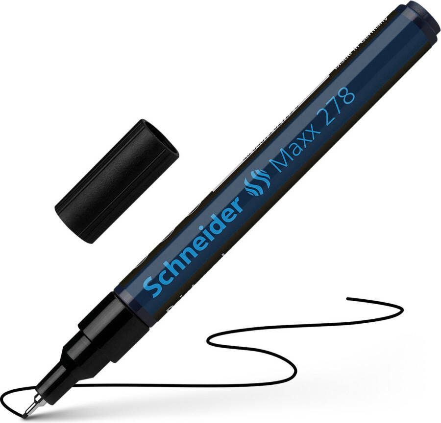 Schneider Schrijfwaren Schneider lakmarker Maxx 278 0 8 mm zwart S-127801