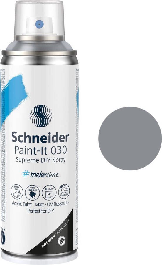 Schneider Schrijfwaren Schneider spuitbus verf Paint-it 030 DIY spuitverf acrylverf 200ml blanke lak glanzend S-ML03050491