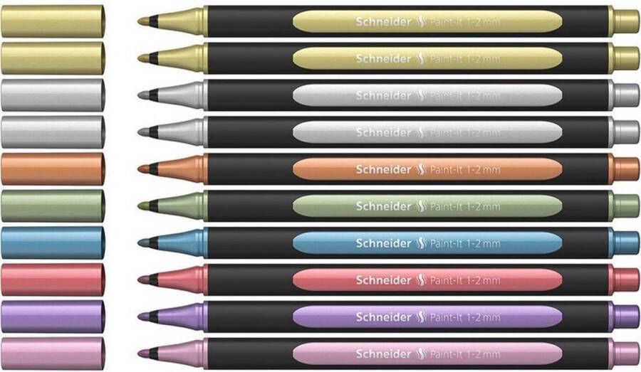 Schneider Schrijfwaren Schneider stift metallic liner 2mm 10 stuks metallic S-ML02011503