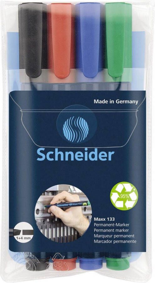 Schneider Schrijfwaren Viltstift schneider maxx 133 beitel ass | 10 stuks