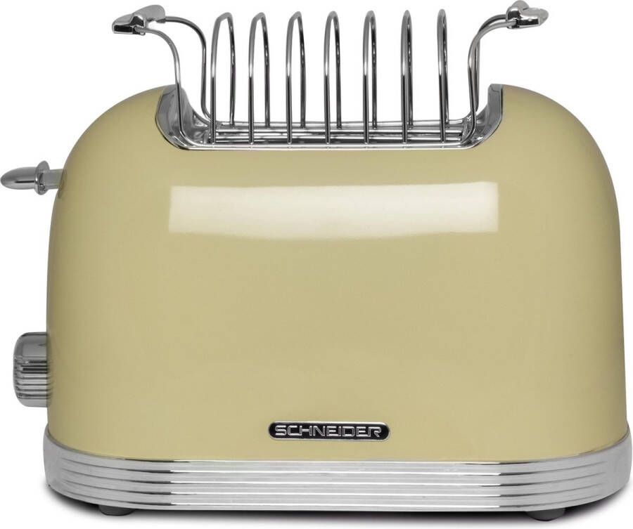 Schneider SCTO2CR Broodrooster 2 sleuven Cream