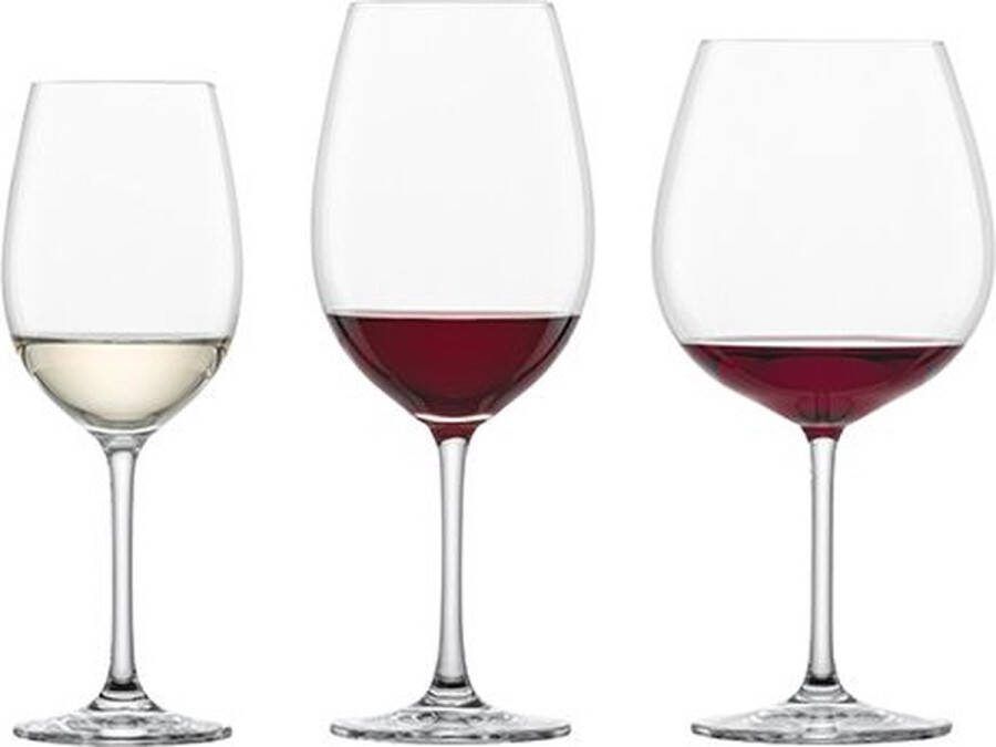 Schott Zwiesel Wijnglazenset Ivento (Rode wijnglazen. Witte wijnglazen & Bourgogneglazen) 18 delige set