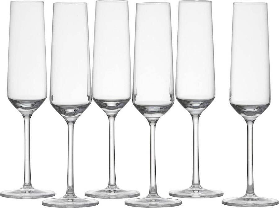 Schott Zwiesel Pure Champagneglas kristal 215 ml 6 stuks