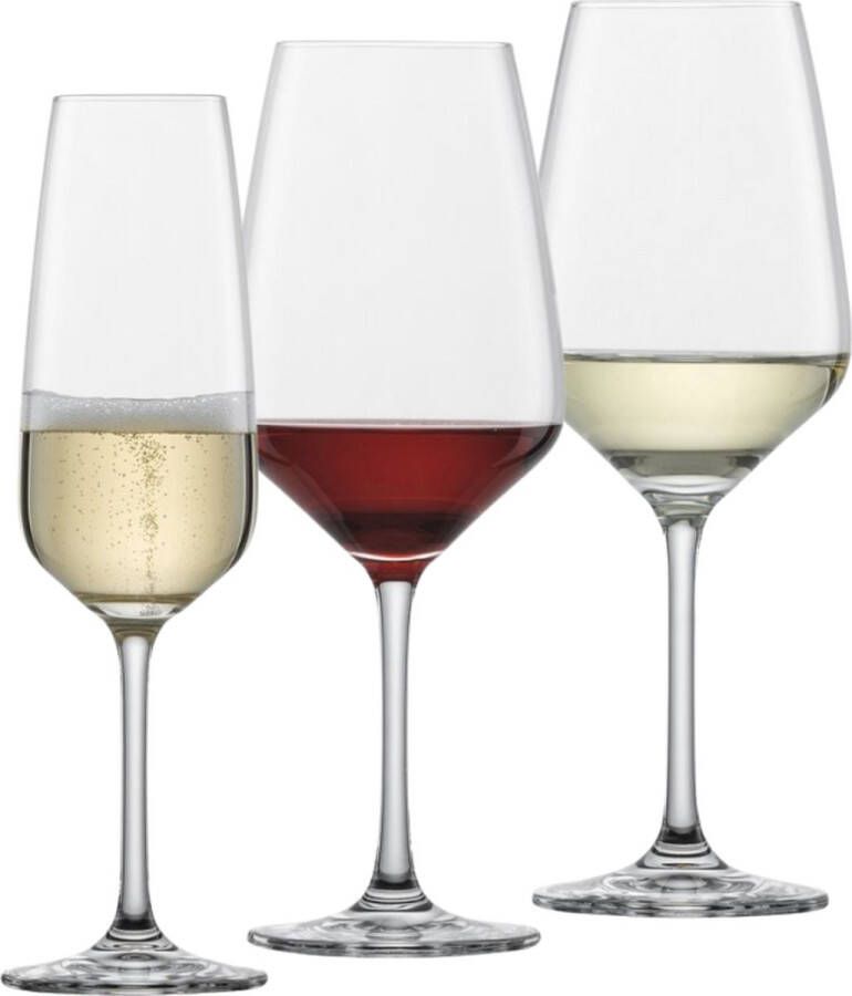 Schott Zwiesel Wijnglazenset (champagneglazen witte wijnglazen & rode wijnglazen) Taste 18-delig