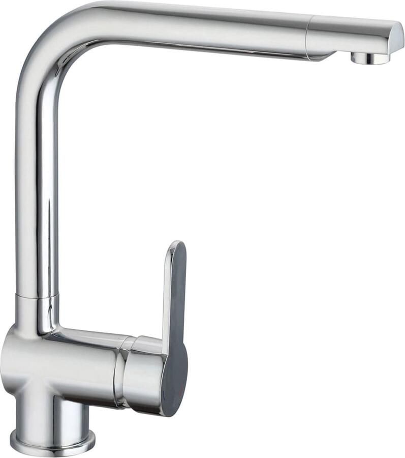 Schütte SCHÜTTE Rio Design Keukenkraan Mengkraan Hoge Draaibare Uitloop Zijdelingse Greep Montage van boven Chroom