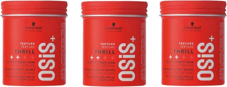 Schwarzkopf 3x Osis Haargel – Thrill Fiber gum
