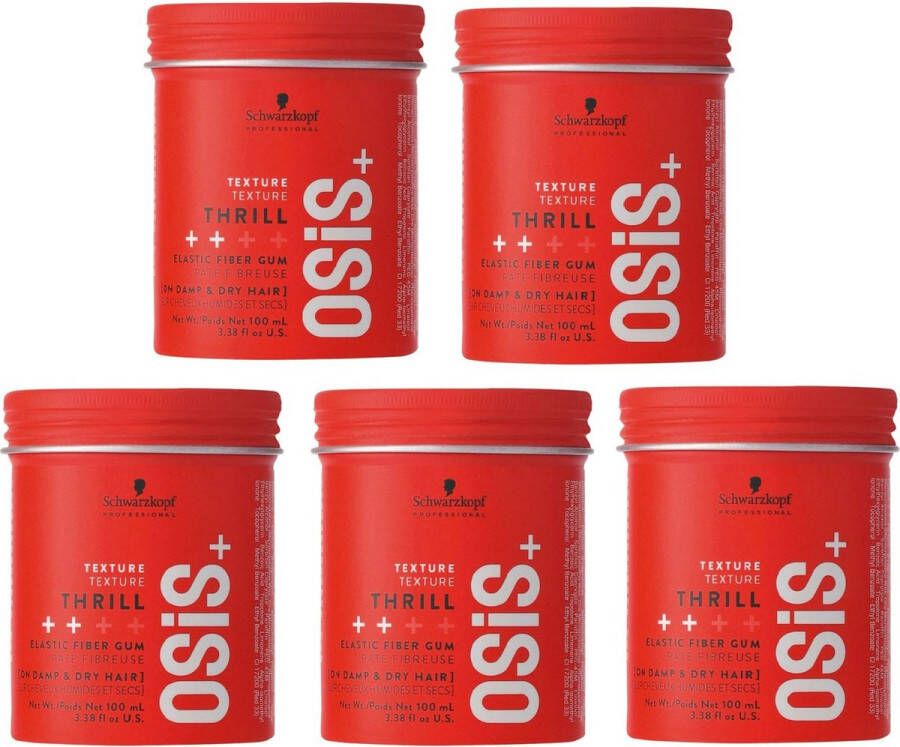 Schwarzkopf 5x Osis+ Thrill 5x 100 ml Voordeel Pakket