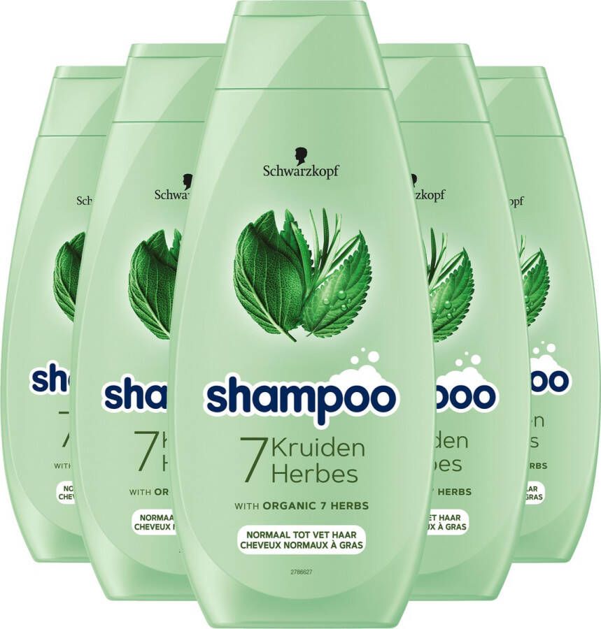 Schwarzkopf 7 Kruiden shampoo 5 x 400 ml voordeelverpakking