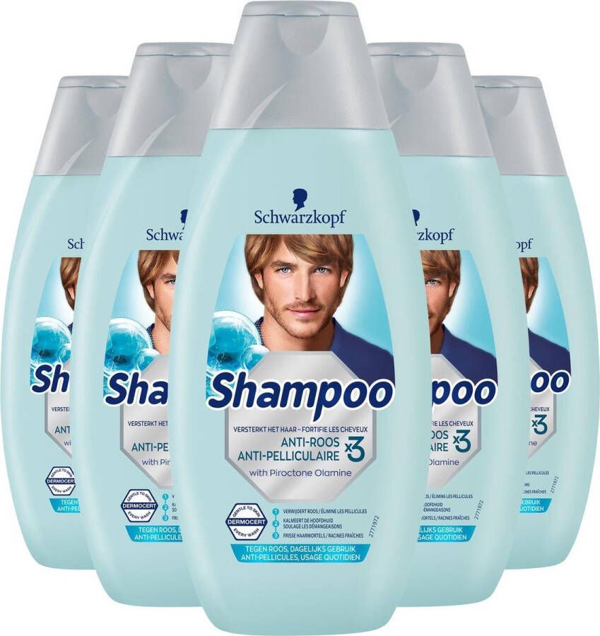 Schwarzkopf Anti-Roos Shampoo 5x 400ml Voordeelverpakking