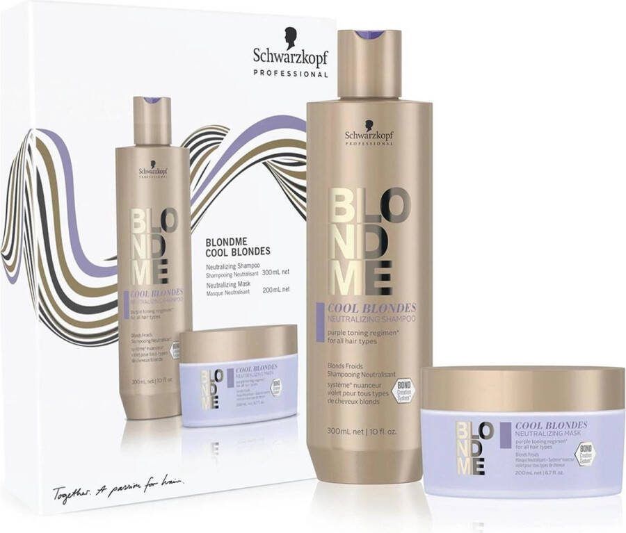 Schwarzkopf Blond Me Cool Blondes Zilver Set 300+200ml