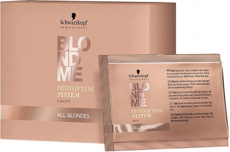 Schwarzkopf Blond Me Detoxifying System Shots 5 stuks