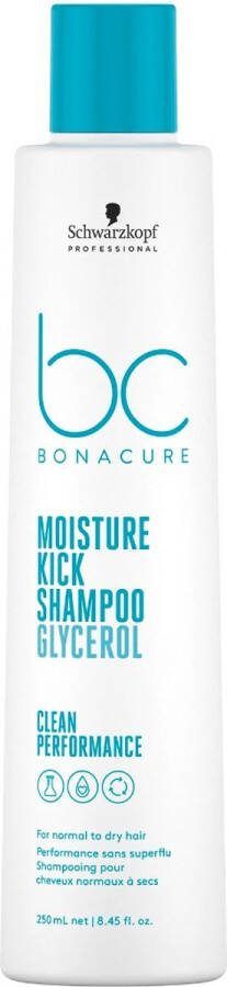 Schwarzkopf Bonacure Moisture Kick Shampoo 250ml Normale shampoo vrouwen Voor Alle haartypes