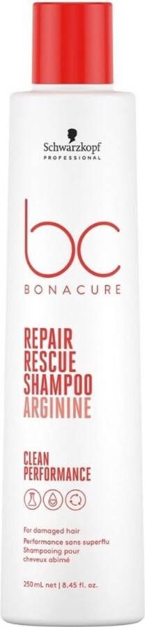 Schwarzkopf Bonacure Repair Rescue Shampoo 250ml Normale shampoo vrouwen Voor Alle haartypes