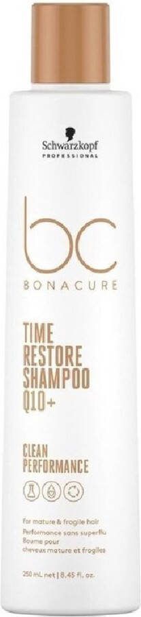 Schwarzkopf Bonacure Time Restore Shampoo 250ml Normale shampoo vrouwen Voor Alle haartypes