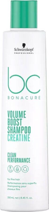 Schwarzkopf Bonacure Volume Boost Shampoo 250ml Normale shampoo vrouwen Voor Alle haartypes