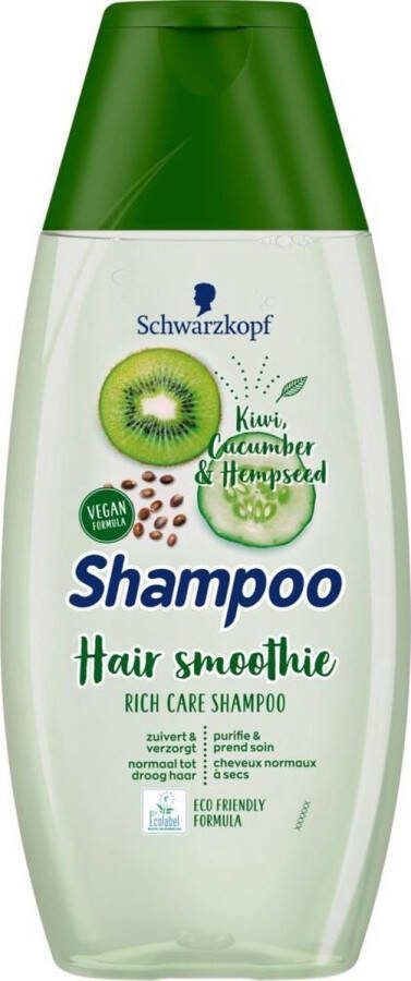 Schwarzkopf Cucumber Hemps Shampoo 5x 400 ml Voordeelverpakking