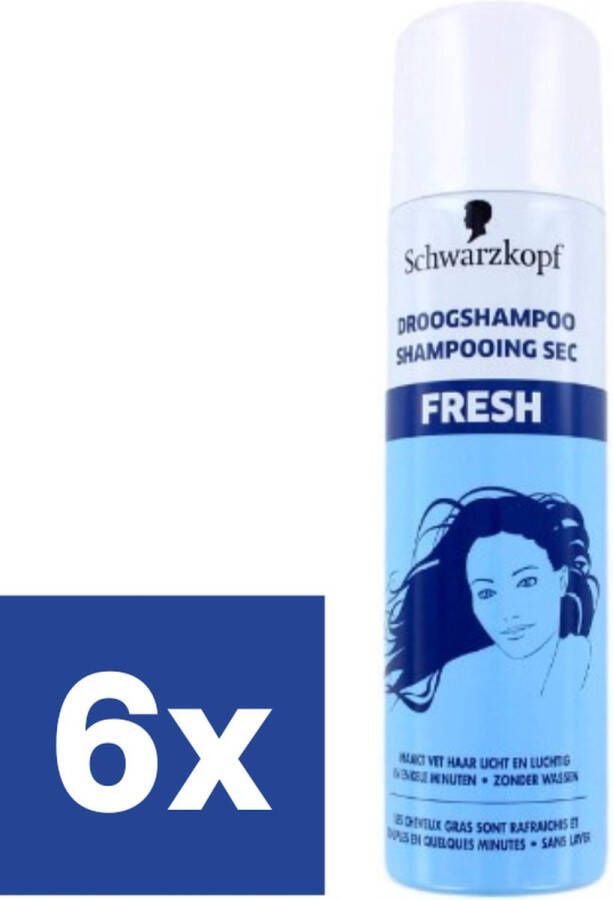 Schwarzkopf Droogshampoo Fresh 6 x 150 ml