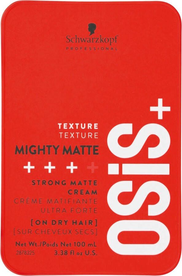 Schwarzkopf Firm Hold Wax Osis+ 4 Mighty Matte (85 ml)