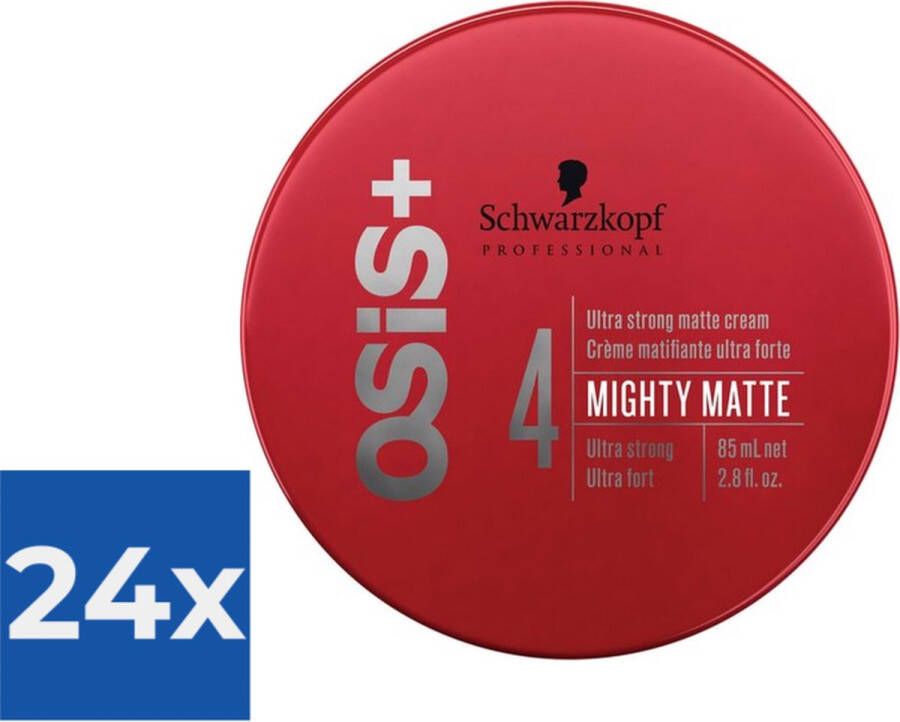 Schwarzkopf Firm Hold Wax Osis+ 4 Mighty Matte (85 ml) Voordeelverpakking 24 stuks