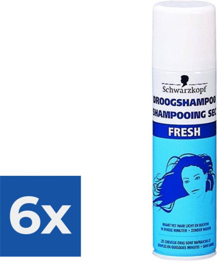 Schwarzkopf Fresh 150 ml Droogshampoo Voordeelverpakking 6 stuks