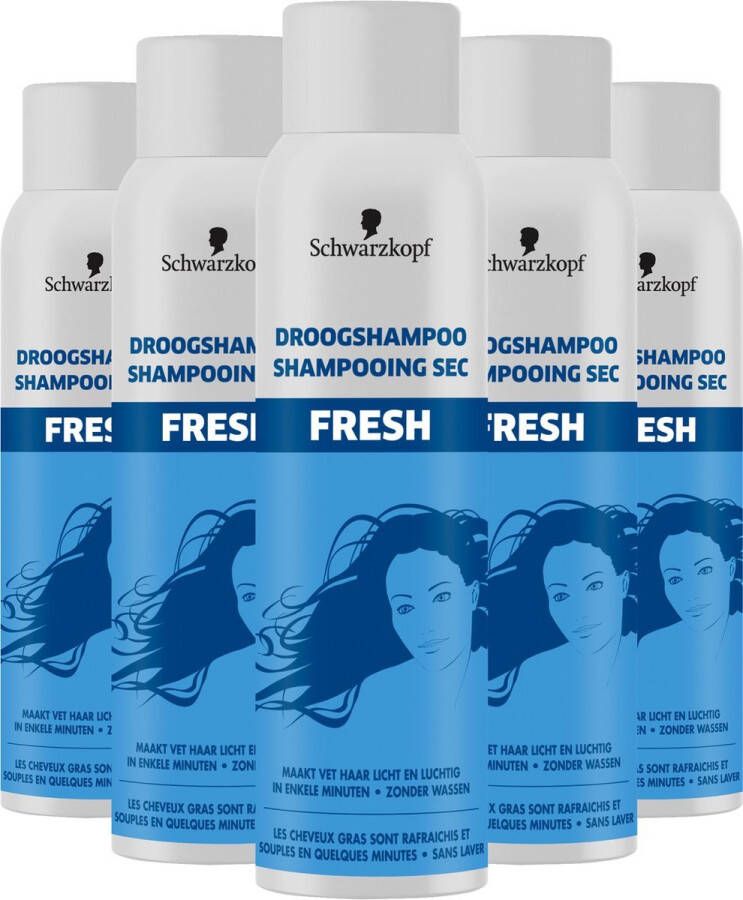 Schwarzkopf Fresh Droogshampoo 5 x 150ml Voordeelverpakking