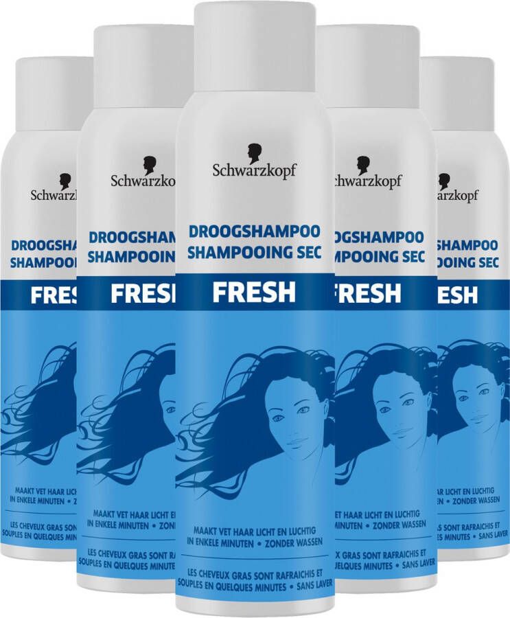Schwarzkopf Droogshampoo Fresh 5x 150ml Voordeelverpakking