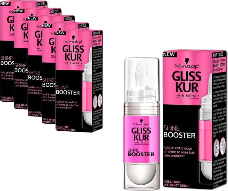 Schwarzkopf 6 stuks Gliss Kur Shine Booster 15 ml Voordeelverpakking