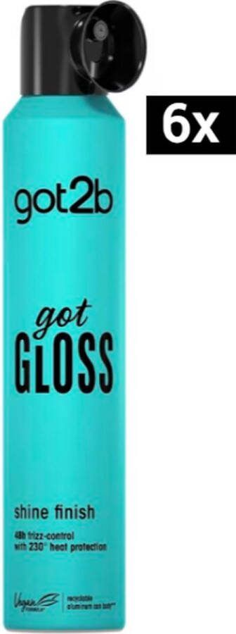 Schwarzkopf Got2B Got Gloss Shine Spray 6 x 200 ml