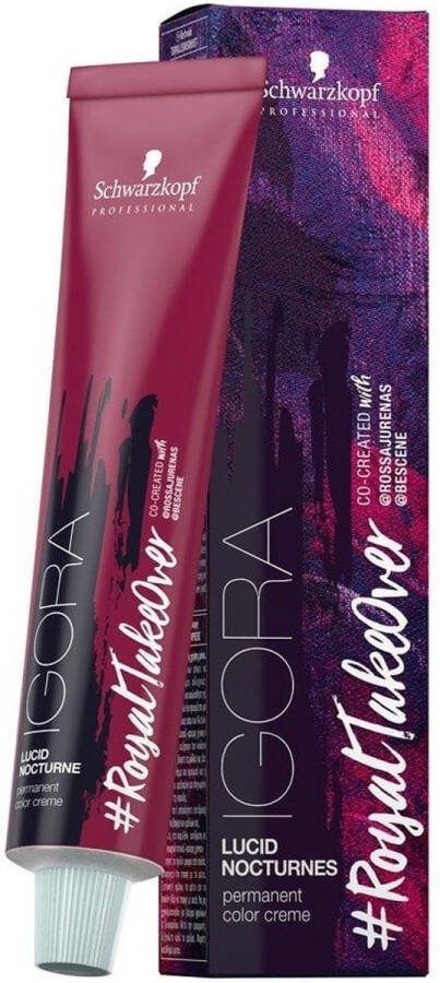 Schwarzkopf Igora #RoyalTakeOver Lucid Nocturnes 5-819 Light Brown Red Cendre Violet 60 ml
