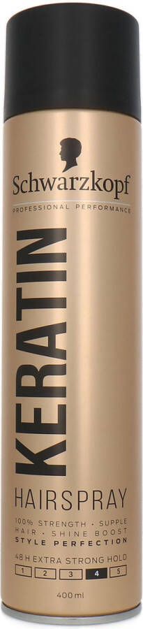 Schwarzkopf Keratin Hairspray 400 ml Extra Strong Hold