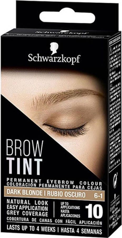 Schwarzkopf Mass Market Brow Tint Tinte Cejas #6-1-rubio Oscuro