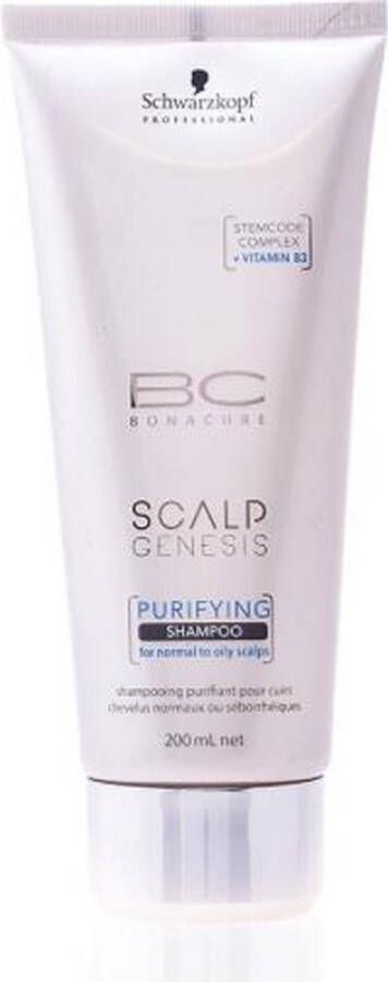 Schwarzkopf MULTI BUNDEL 2 stuks Bc Scalp Genesis Purifying Shampoo 200ml