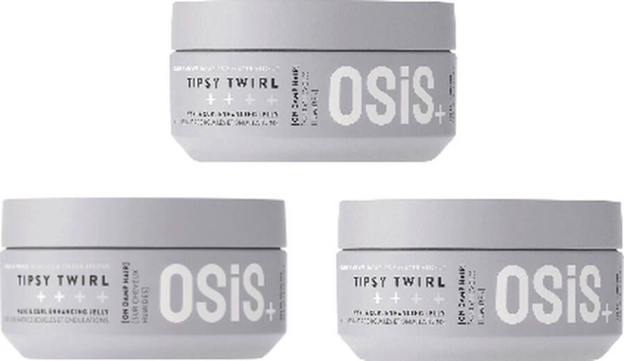 Schwarzkopf OSiS+ Curls & Waves Tipsy Twirl Wave & Curl Enhancing Jelly voordeelverpakking 3 x 300ml