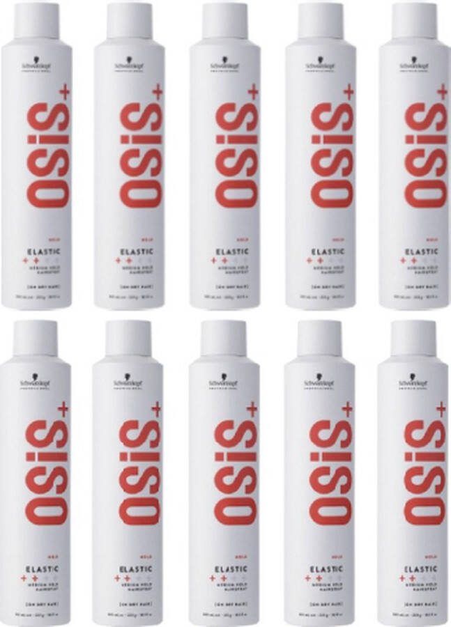 Schwarzkopf Osis+ Elastic Flexible Hold Spray voordeelverpakking 10 x 500ml