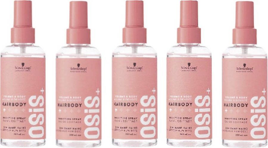 Schwarzkopf Osis+ Hairbody Prep Spray voordeelverpakking 5 x 200 ml