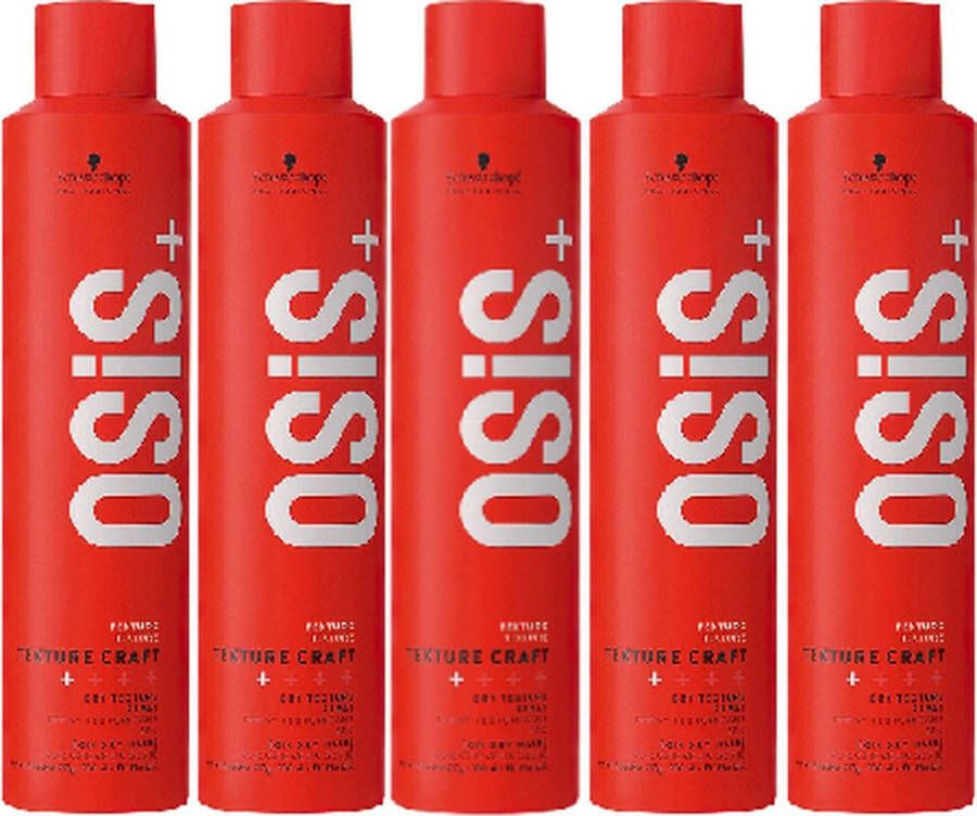 Schwarzkopf OSiS+ Texture Craft Spray voordeelverpakking 5 x 300ml