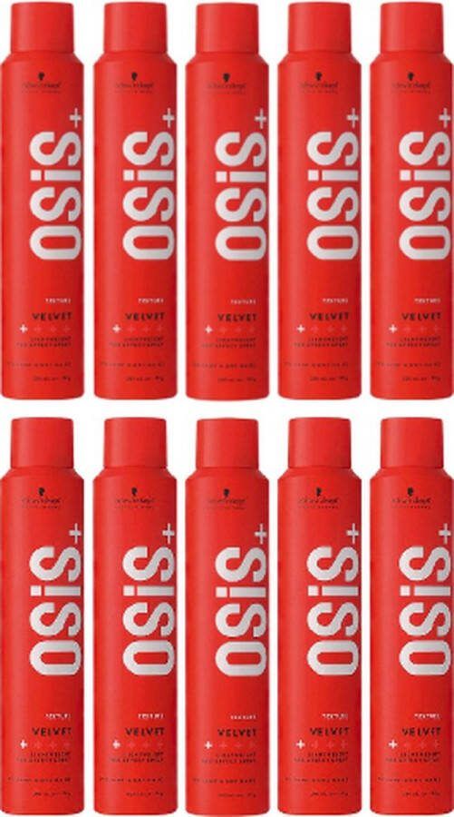Schwarzkopf OSiS+ Velvet lightweight wax-effect spray haarspray voordeelverpakking 10 x 200ml