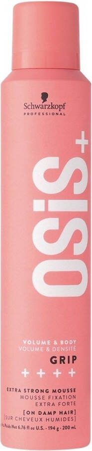 Schwarzkopf OSiS+ Volume & Body Grip Extra Strong Mousse 200ml