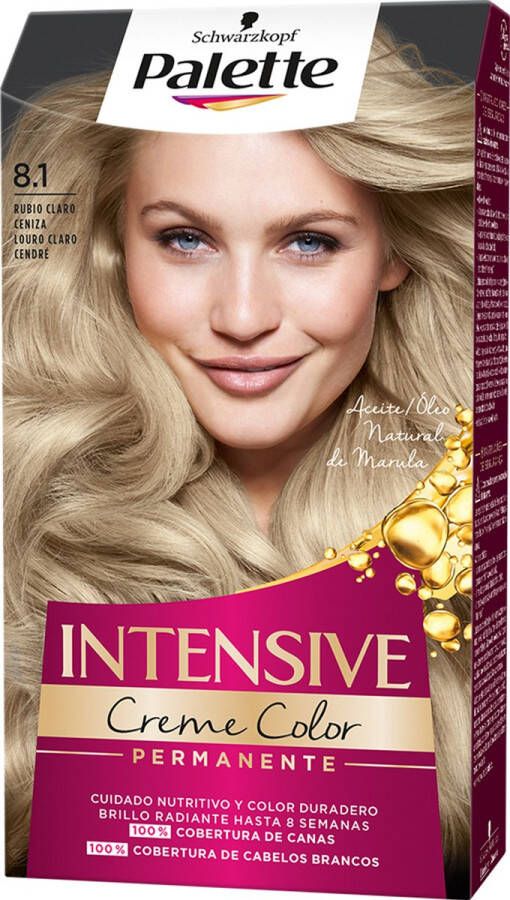 Schwarzkopf Intensive Tint #8.1-light Ash Blonde 1 Pcs By Palette 1 Pcs