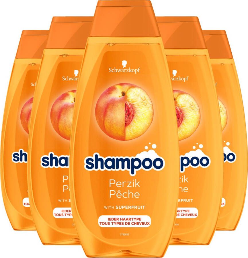 Schwarzkopf Perzik shampoo 5 x 400 ml voordeelverpakking