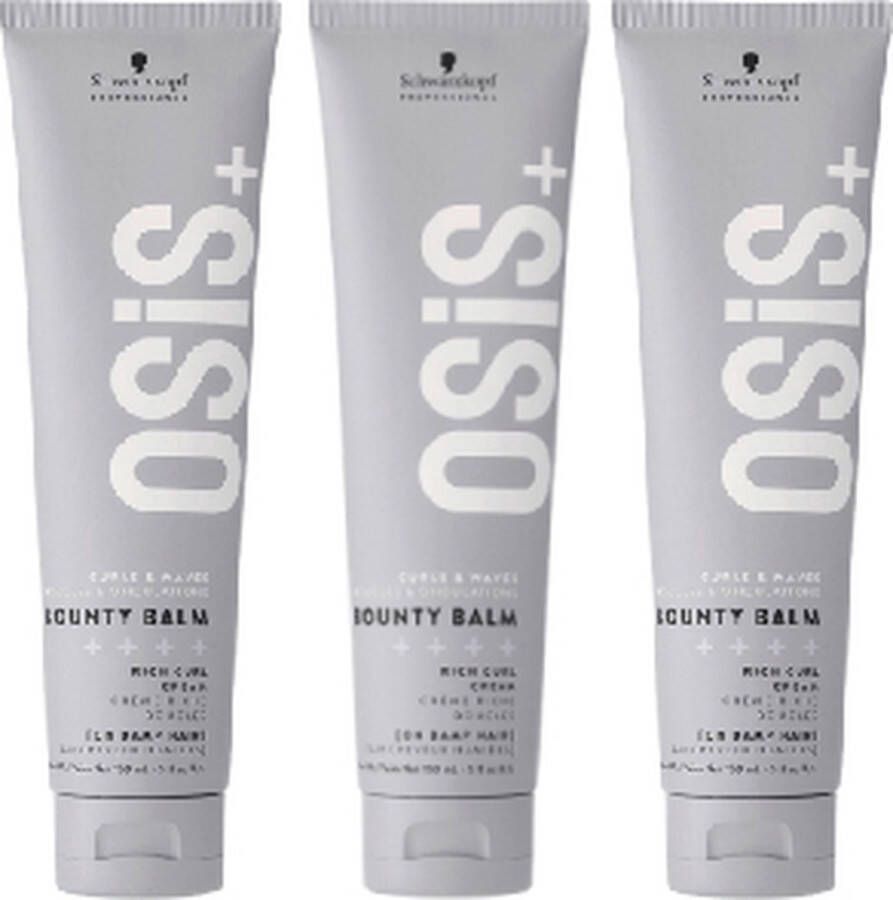 Schwarzkopf Professional OSiS+ Bounty Balm Texture Stylingcrème voordeelverpakking 3 x 150ml