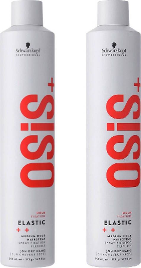 Schwarzkopf Professional OSiS+ Elastic Hold Haarlak voordeelverpakking 2 x 500ml