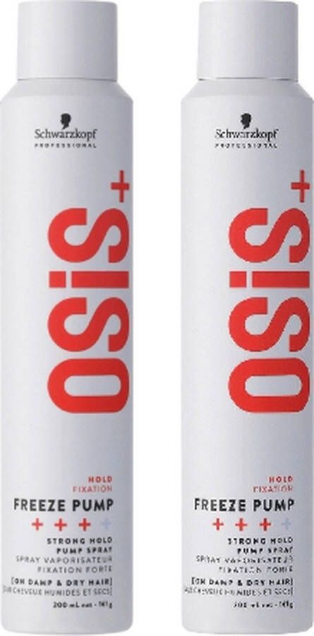 Schwarzkopf Professional OSiS+ Freeze Pump Hold Haarspray voordeelverpakking 2 x 200ml