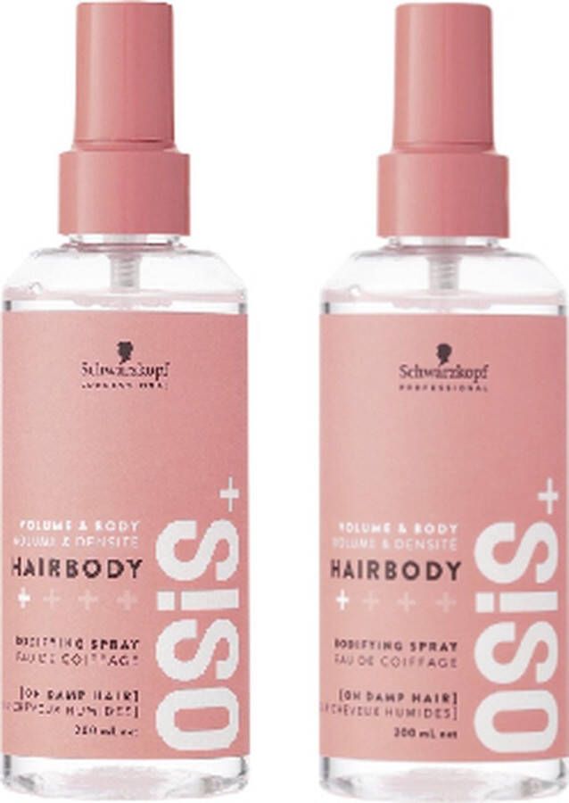 Schwarzkopf Professional OSIS Hairbody Prep Spray voordeelverpakking 2 x 200 ml