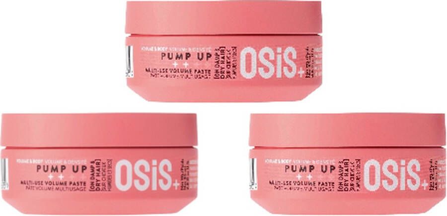 Schwarzkopf Professional OSiS+ Pump Up Paste voordeelverpakking 3 x 85ml