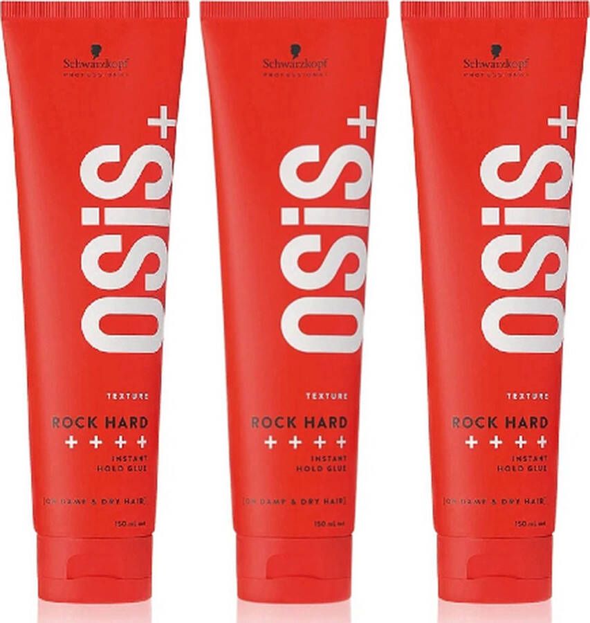 Schwarzkopf Professional Osis+ Rock Hard voordeelverpakking 3 x 150 ml