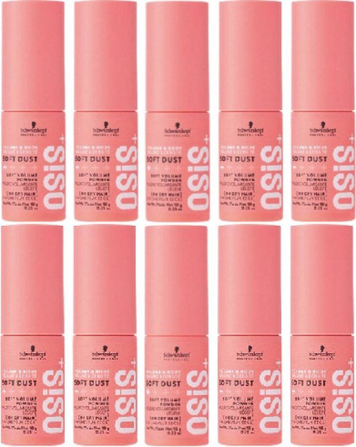Schwarzkopf Professional OSiS+ Soft Dust Texture Volumepoeder voordeelverpakking 10 x 10g