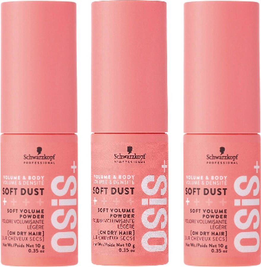 Schwarzkopf Professional OSiS+ Soft Dust Texture Volumepoeder voordeelverpakking 3 x 10g