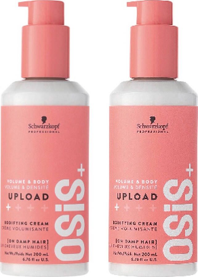 Schwarzkopf Professional OSiS+ Upload Volume Haarcrème voordeelverpakking 2 x 200ml